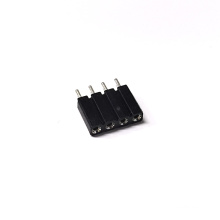 2.54 altura de plástico negro conector de alfiler femenino